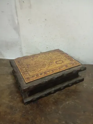 LIQUIDACIÓN 2026 Caja Decorativa Mapa Mundo Madera