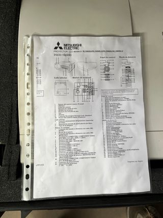 Proyector Mitsubishi Blanco/Gris