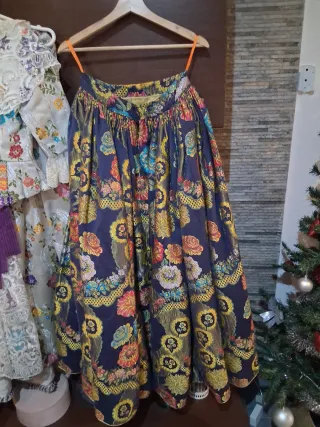 Traje Fallera Azul Oscuro Talla 40 Venta/Alquiler