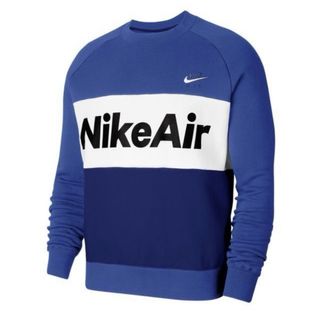 Sudadera Nike Air Crew Azul y Blanca