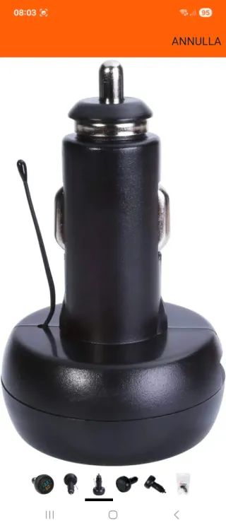 Termometro digitale display voltmetro con USB char