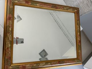 Espejo Marco Floral Biselado