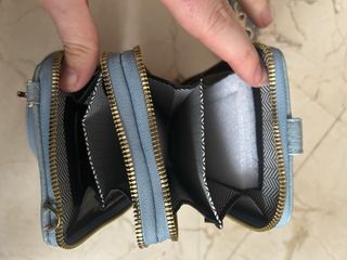 Bolso bandolera con monedero azul