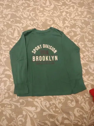 Camisetas niño manga larga T.8 marca KIDS LOTE