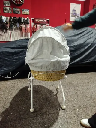 Serón cuna bebé mimbre