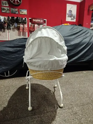 Serón cuna bebé mimbre