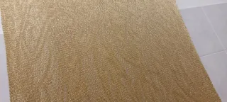 Stola / Sciarpa da sera oro con frange