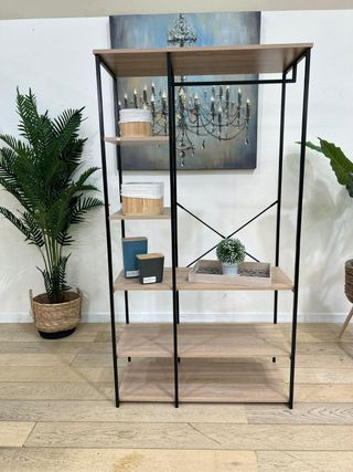 Armario Vestidor con Estanteria Sil, Estilo Industrial