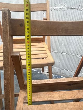 Sedie pieghevoli in legno