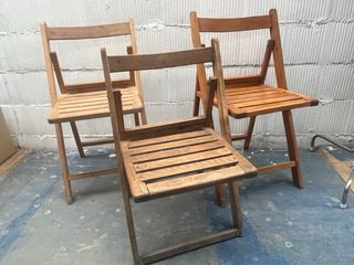 Sedie pieghevoli in legno
