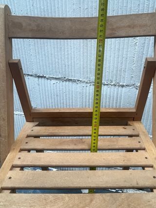 Sedie pieghevoli in legno