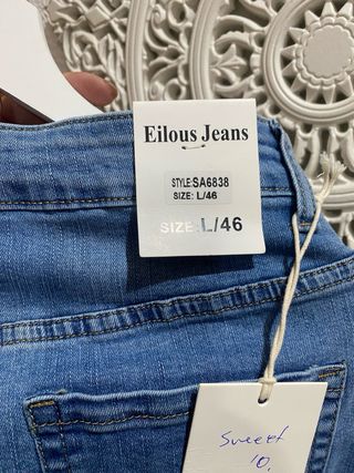 Falda vaquera midi azul