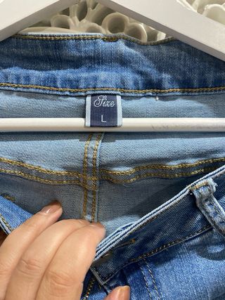 Falda vaquera midi azul