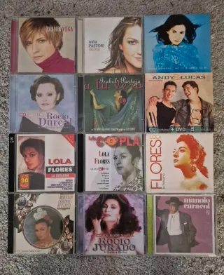 Lote 12 CDs música española, Copla y folklore.