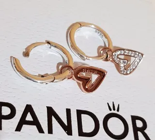 Pendientes Aro Corazón Colgante