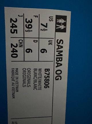 Adidas Samba OG Talla 39 Nuevas
