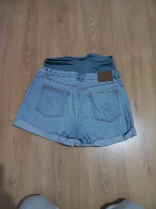 Pantalón corto vaquero premamá