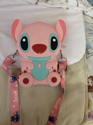 Bolso de Stitch rosa y turquesa