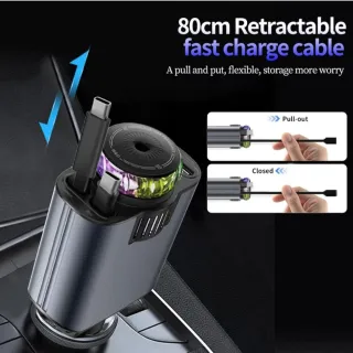 Cargador Coche 5 en 1 Proyector Aromaterapia