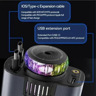 Cargador Coche 5 en 1 Proyector Aromaterapia