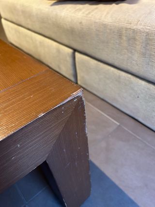 Mesa de centro de madera, resistente