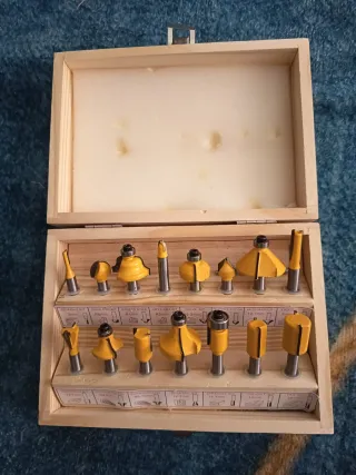 Set 15 Brocas Fresadora Madera