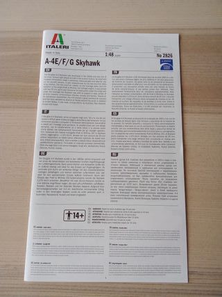 A-4 E/F/G SKYHAWK MAQUETA ITALERI 1/48