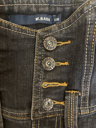 Falda vaquera de mujer talle alto