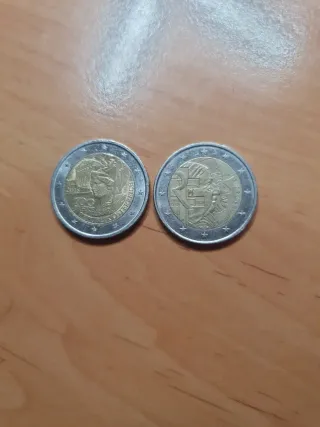 Monedas 2 euros y céntimos