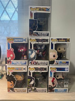 Funko Pop! Marvel, Fortnite, Venom, etc.