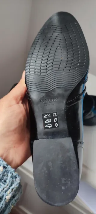 Zapatos Geox charol negros