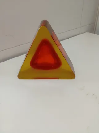 Cenicero Murano Cristal Naranja