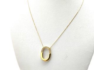 cadena oro 18k con piedra con circonita 22cm