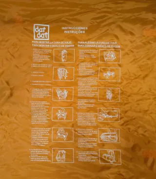 Cuna de viaje plegable con colchón