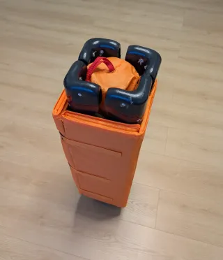 Cuna de viaje plegable con colchón