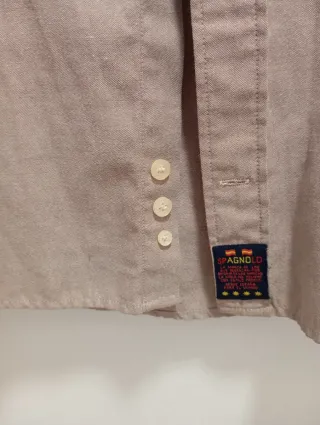 Camisa niño beige talla S. Spagnolo