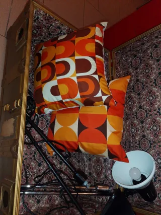 Coppia cuscini decorativi vintage 40x40