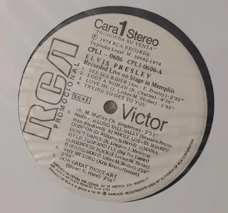 2 ELVIS PROMOCIONAL FOOL y MEMPHIS