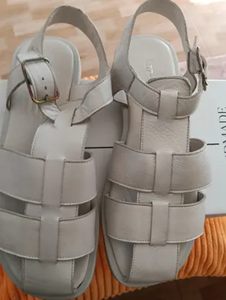 Sandalias Madame Shoes Blancas Mujer