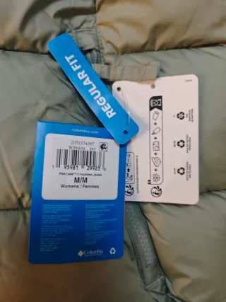 Chaqueta Columbia Talla M Verde Nueva