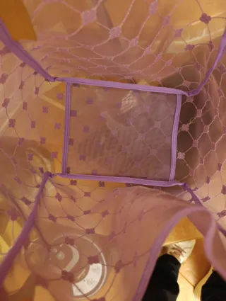 Borsa Cruciani Tulle Ricamato Lilla