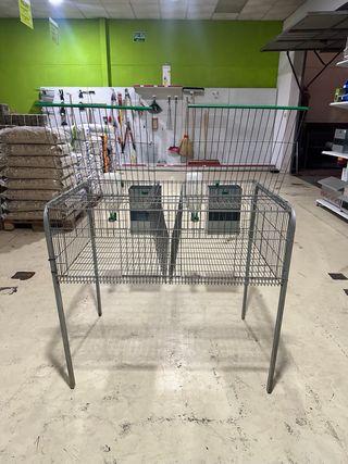 Jaula cría conejos 2 departamentos
