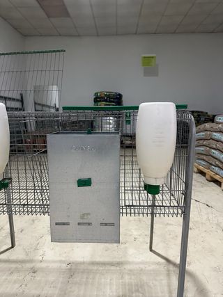 Jaula cría conejos 2 departamentos