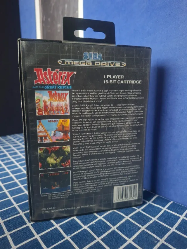 MEGADRIVE ASTERIX ORIGINAL COMPLETO