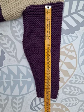 Chaqueta de punto niña bicolor