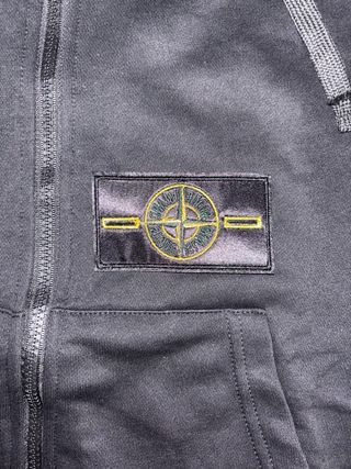 Felpa Stone Island Nera Zip