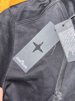 Felpa Stone Island Nera Zip