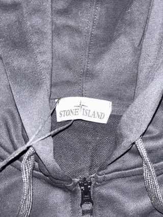Felpa Stone Island Nera Zip