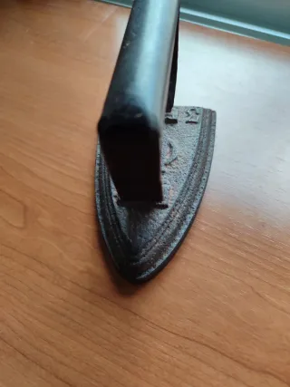 Plancha antigua hierro fundido