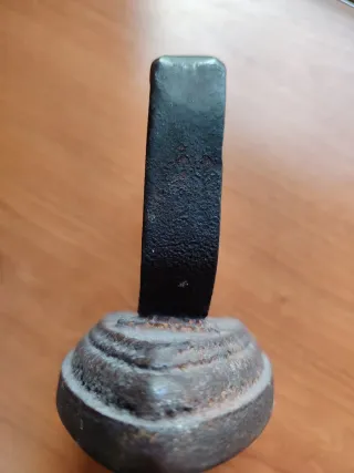 Plancha antigua hierro fundido